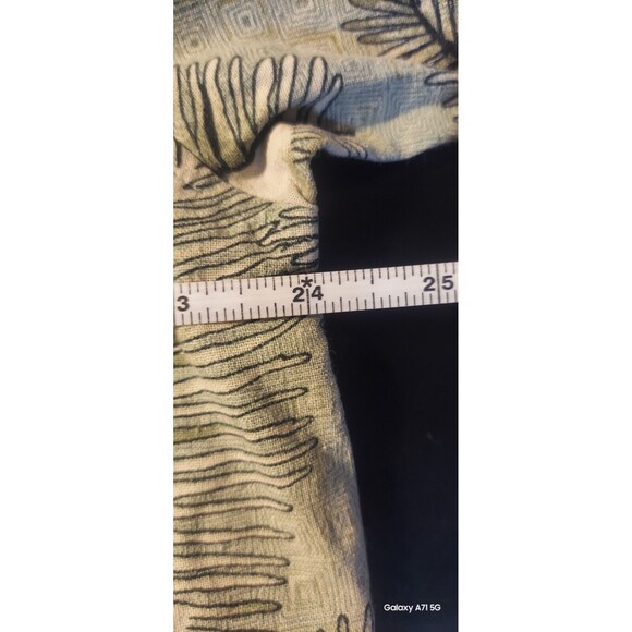 ! Hawaiian Print 80% Silk Button Up Collared Shirt Xl - Picture 6 of 7